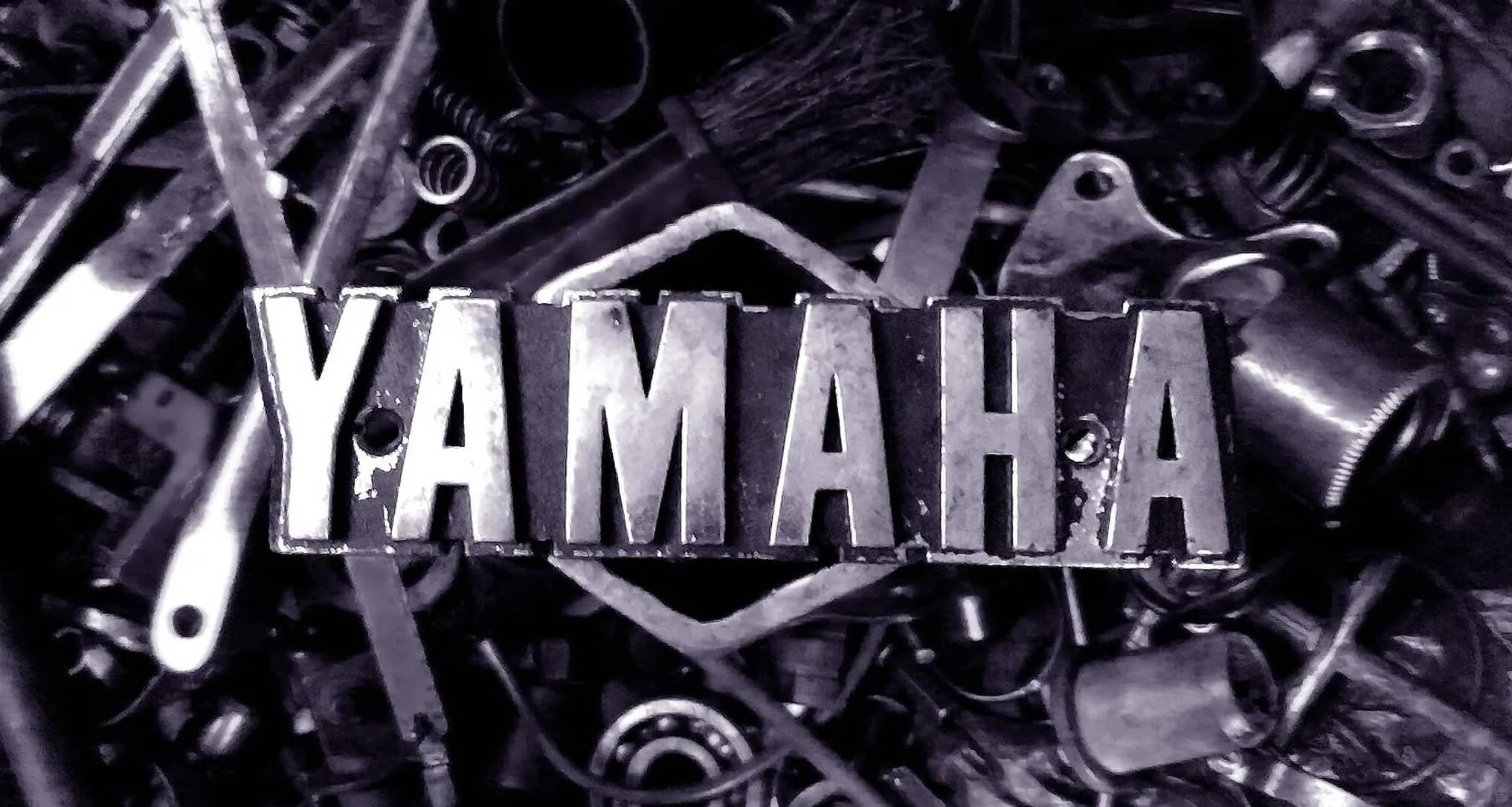 Yamaha Logo in metal