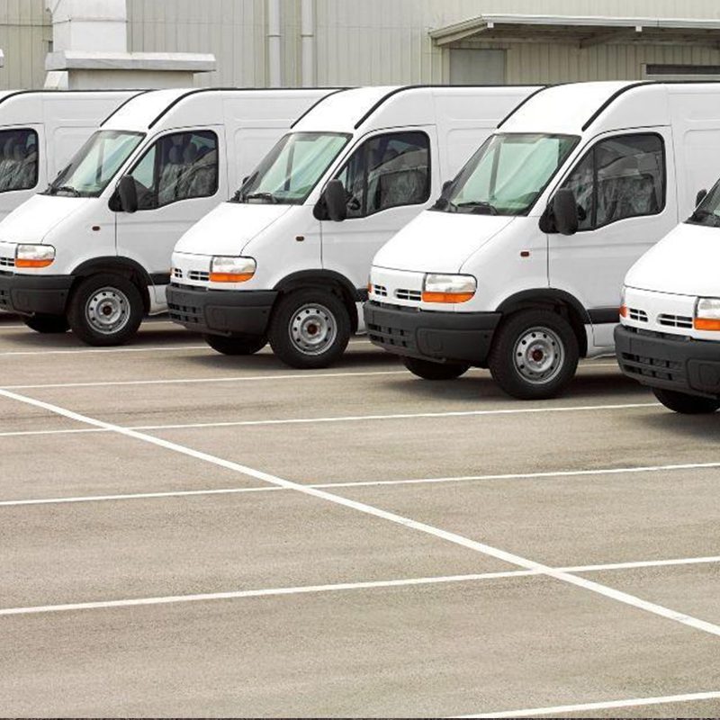 tranist vans waiting on service